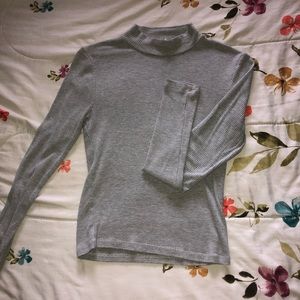 Grey turtle neck